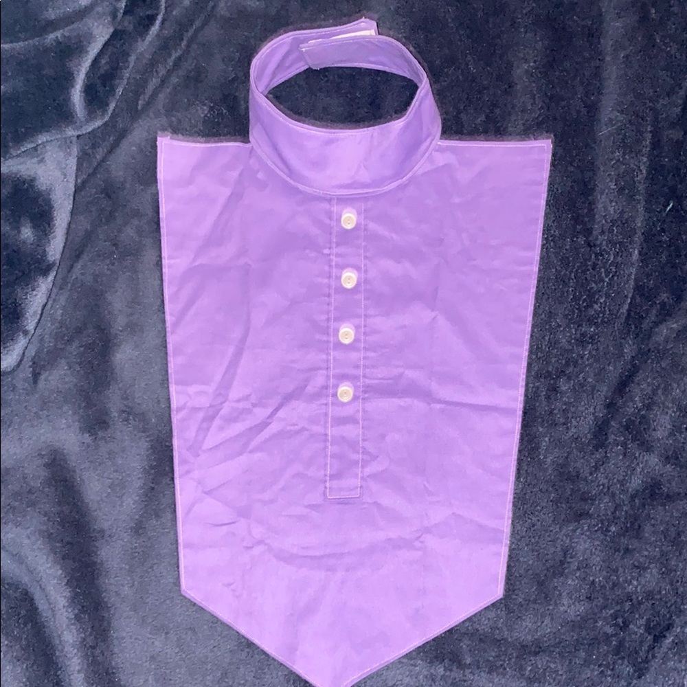 Men’s Purple Mock Button-Up Shirt